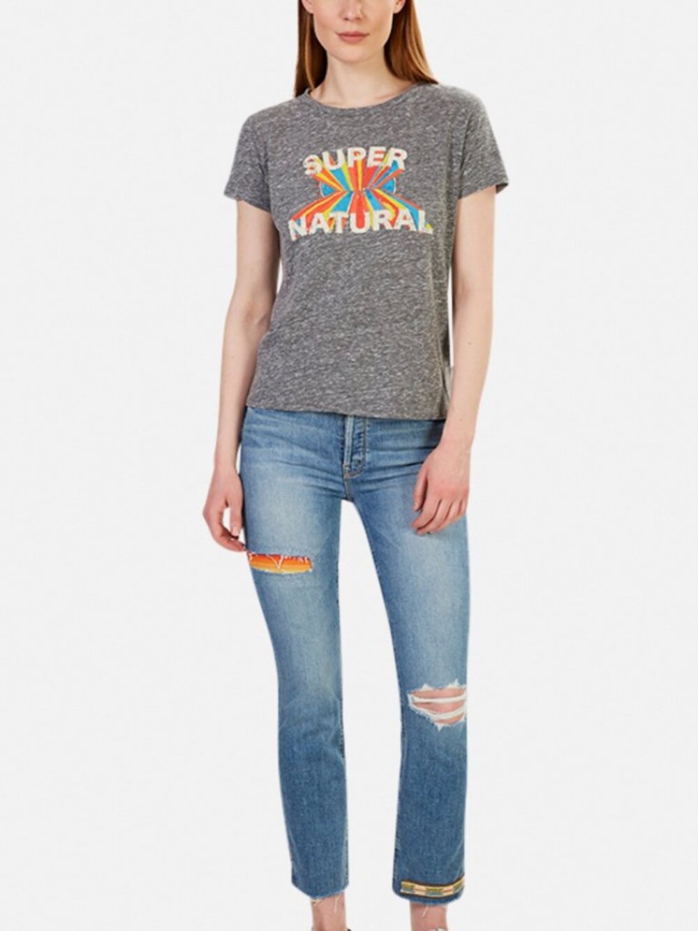 MOTHER The Mid Rise Dazzler Ankle Fray Jeans Exposed Secret Sister Festival 25